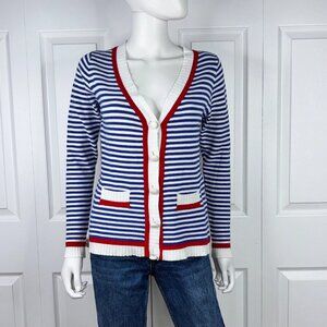 MOLLY BRACKEN women's striped cardigan small